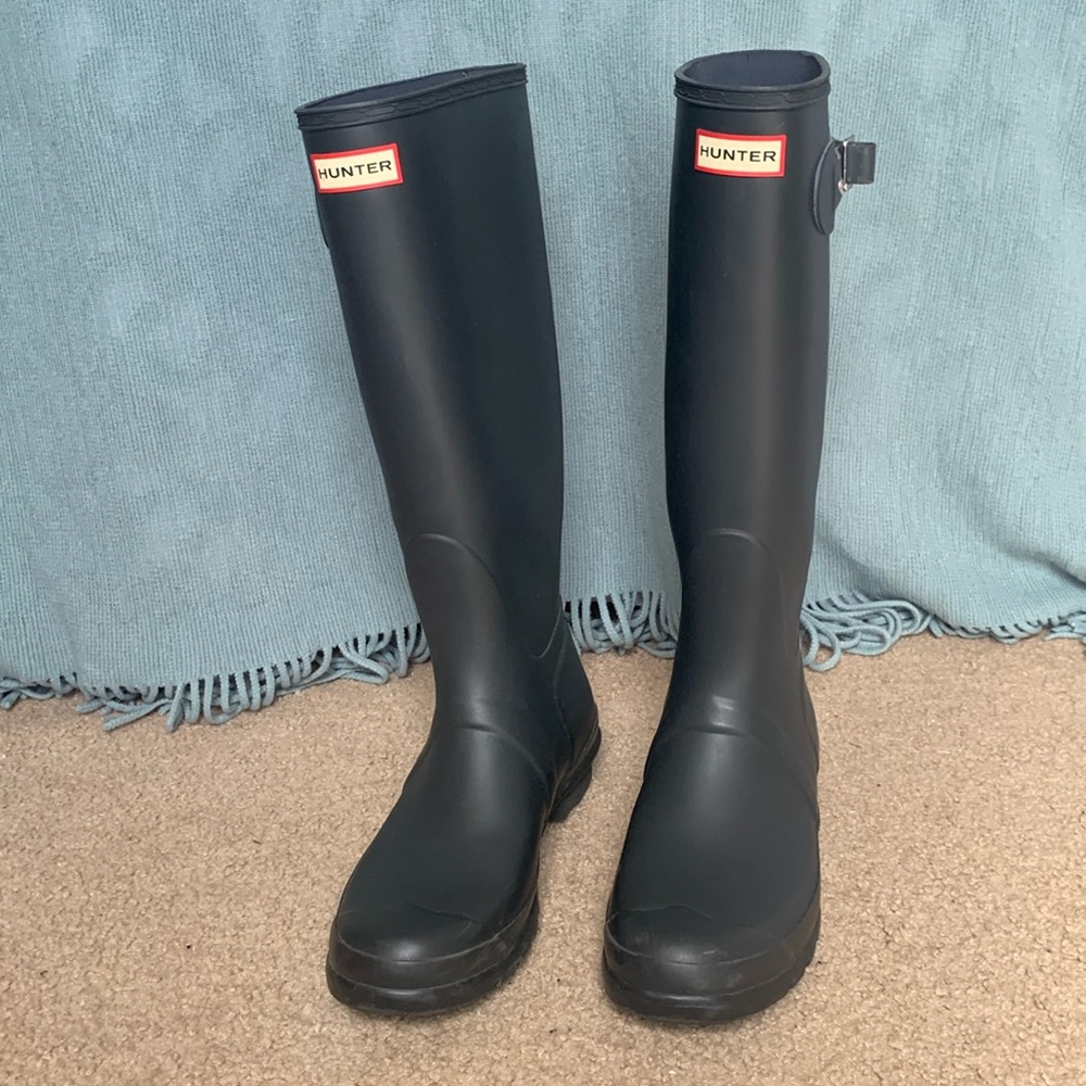 Dark Grey Hunter boots - size 11